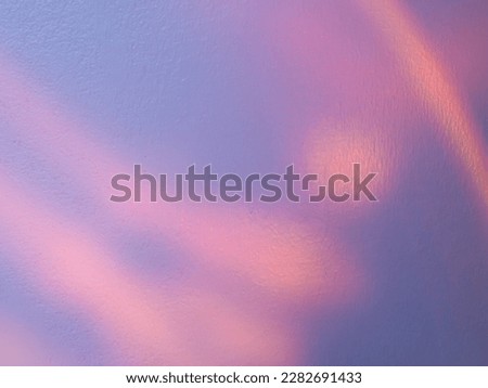 Soft reflections on pastel wall for sweet minimal background