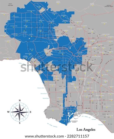 RESEDA-MAP Stock Vector Images - Avopix.com