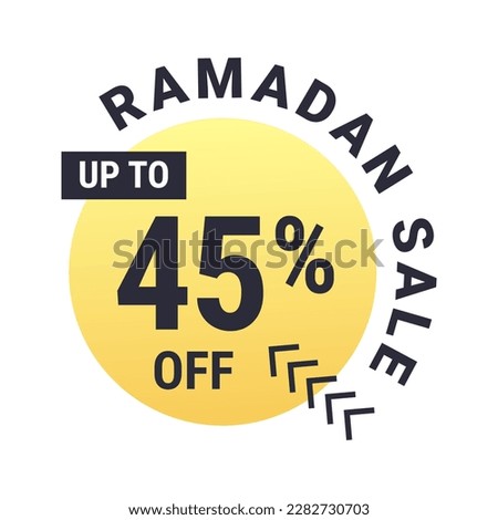 Ramadan Super Sale Get Up to 45% Off on Dotted Background Banner