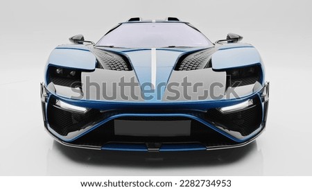 Stunning Isolated Super Car in Modern Design. Revving Up Style: Captivating View of a Modern Isolated Supercar. High quality photo Royalty-Free Stock Photo #2282734953