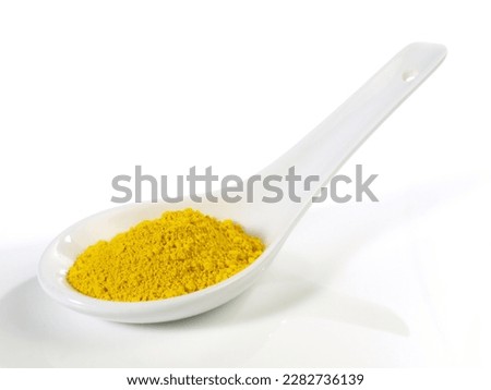 Berberin Powder isolated on white Background Royalty-Free Stock Photo #2282736139