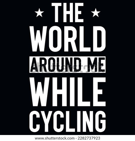 Bicycle riding typographic tshirt design 