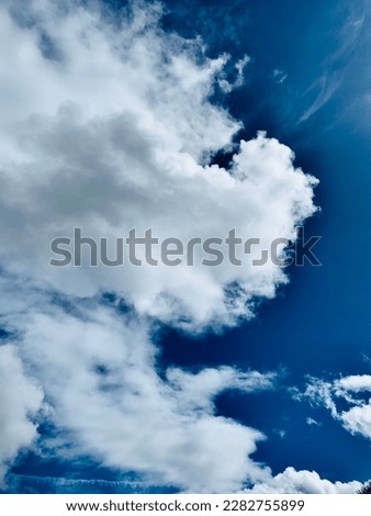 A closeup picture of sky, A click from ground but it seems to be clicked from aeroplane.