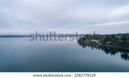 The Puget Sound from Tolmie State Park in Olympia, Washihngton