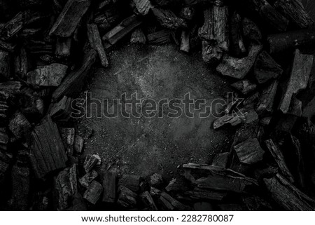 BBQ grill coal texture background.