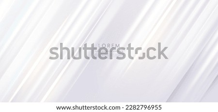 Abstract elegant white background with golden diagonal line. Luxury template design. Minimal clean background. Vector illustration