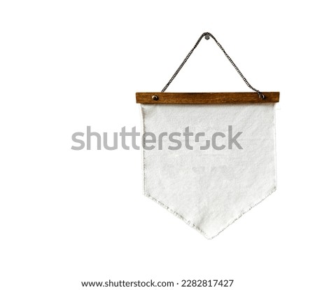 Isolated with clipping paths of white fabric tag with copy space on white background