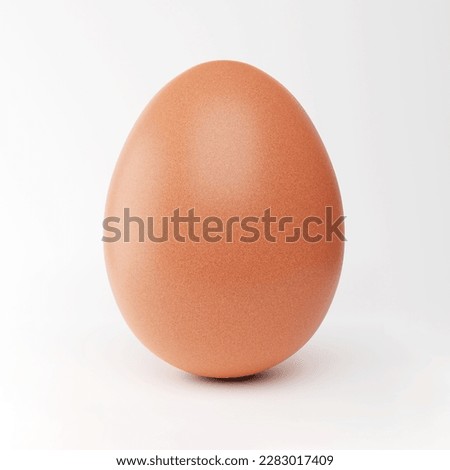 Fresh chicken egg isolated on white Royalty-Free Stock Photo #2283017409