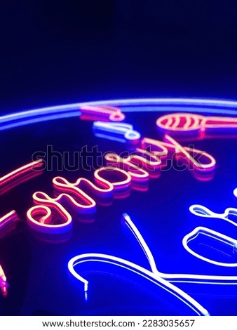 Neon sign making with neon flex
