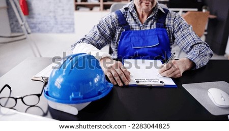 Worker Accident Insurance Disability Compensation And Social Benefits Royalty-Free Stock Photo #2283044825