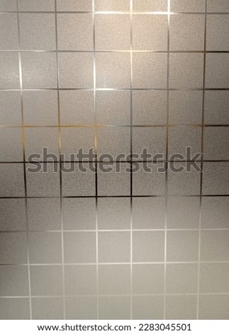 A bathroom wall with a white tile