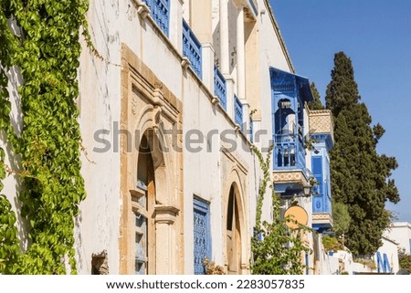 The village of Sidi Bou Said, Carthage, Tunisia Royalty-Free Stock Photo #2283057835