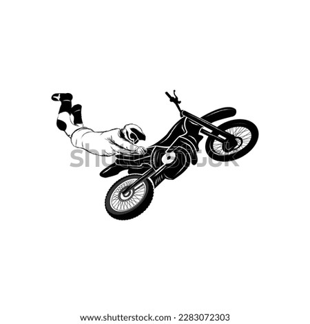 Custom Motorcycle vector, icon, illustration.