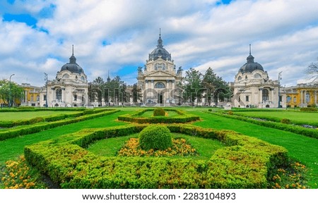 Szechenyi Medicinal Thermal Baths and Spa, Budapest, Hungary Royalty-Free Stock Photo #2283104893