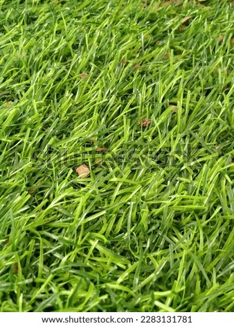 green artificial grass for soccer field Royalty-Free Stock Photo #2283131781