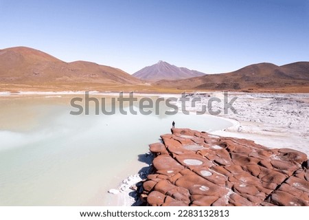 Piedras Rojas Red Rocks Lagoon in San Pedro de Atacama Chile Royalty-Free Stock Photo #2283132813