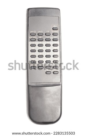 Television remote control isolated on white background.