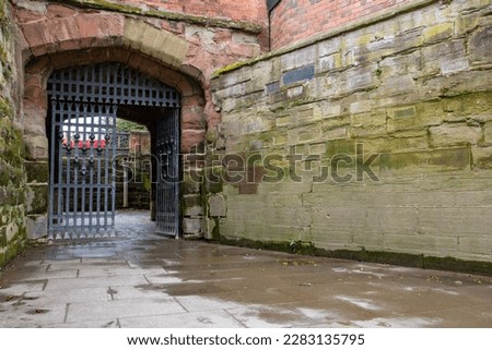 Ferry gate in the English city of Worcester.