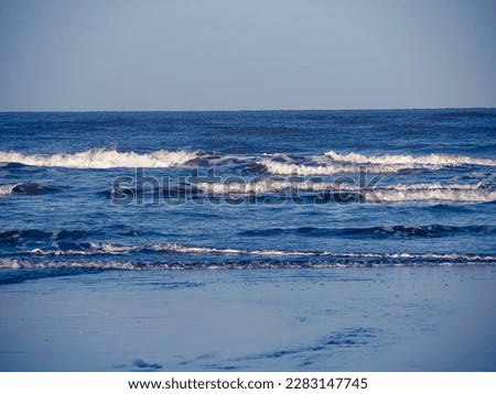 Beautiful blues waves of sea