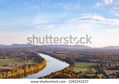 Landscape View Connecticut River Valley Royalty-Free Stock Photo #2283242227