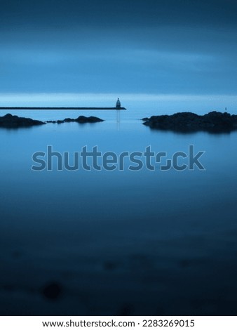 Breakwater light on the New Haven harbor. Royalty-Free Stock Photo #2283269015
