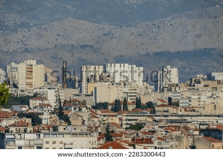 aerial view of the city, beautiful photo digital picture