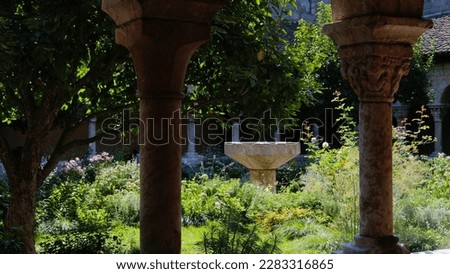 Garden of the MET Cloisters. NYC, 2022 Royalty-Free Stock Photo #2283316865