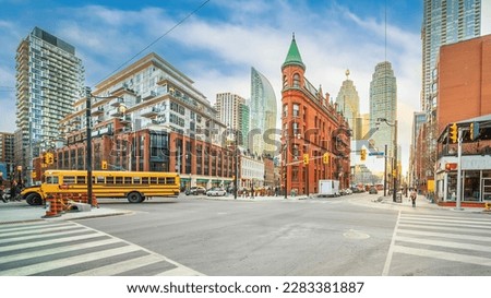Downtown Toronto city skyline, cityscape of Ontario in Canada  Royalty-Free Stock Photo #2283381887
