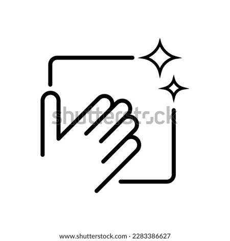 Easy clean surface vector flat illustration on white background..eps Royalty-Free Stock Photo #2283386627