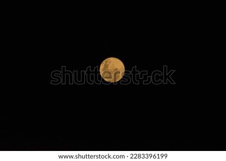 the full moon shining at night