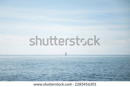 photo in Middle of the sea. A pleasant and calm scenery.