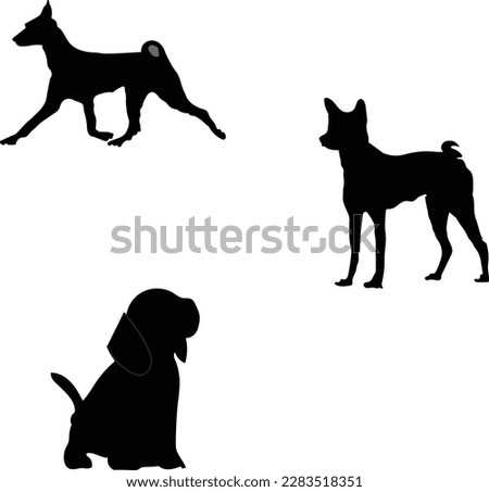 Dog Silhouette Dog SVG.It  is printable and editable file.This is a Commercial used.