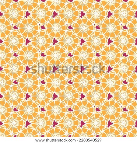 Beautiful yellow pattern design for print.