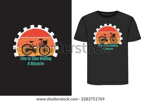 Bicycle t shirt design | Mountain Bike T-Shirt Design | typography t shirt design
