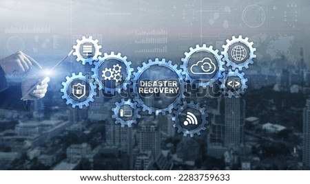 DIsaster recovery Backup Data protection. Internet technology concept Royalty-Free Stock Photo #2283759633
