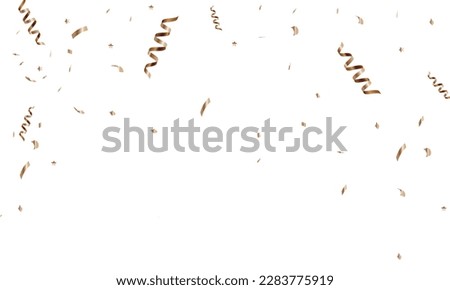 congratulatory background with colored confetti and serpentine. Vector illustration Royalty-Free Stock Photo #2283775919