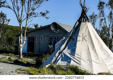 tent in the forest, beautiful photo digital picture