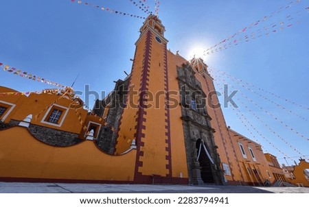 San Andres Church: A Burst of Colors and Banners in Cholula, Mexico