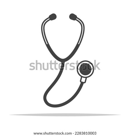 Stethoscope icon transparent vector isolated