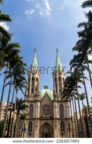Sé Cathedral - Sao Paulo Travel Destination. Royalty-Free Stock Photo #2283817803