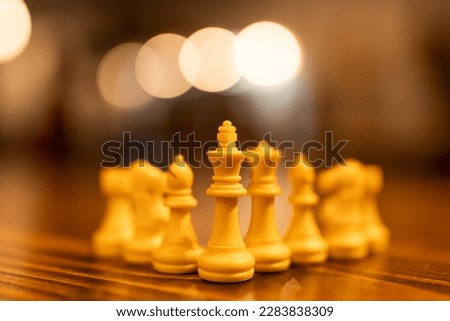 Chess board game concept of business teamwork ideas and competition or strategy ideas concept, leadership team ready to succeed game challenge with chessboard, corporate group planing management