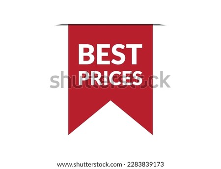 best prices red banner design vector illustration