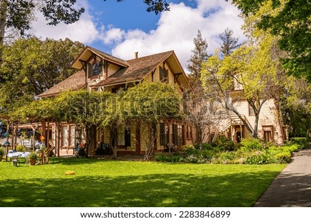 Historic mansion in Shinn Historical Park and Arboretum. Royalty-Free Stock Photo #2283846899