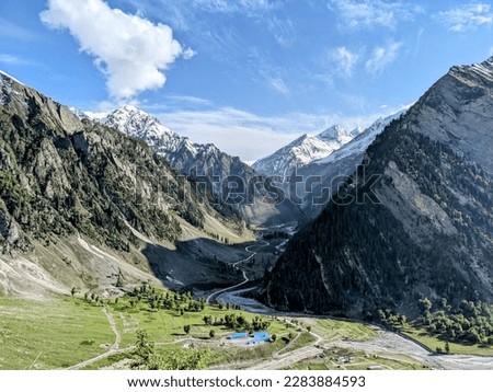 "Sonamarg , Kashmir, India - May, 2022": Sonamarg had historical significance as a gateway on the ancient Silk Road, connecting Kashmir with Tibet.