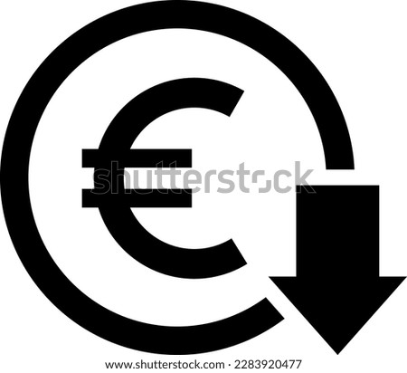 Cost reduction. Cost increase icon. Price reduced, discount icon. Financial vector illustration.