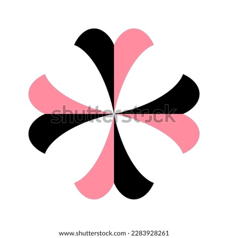 Abstract Cross Shape Icon. Element for Design. Vector Art.