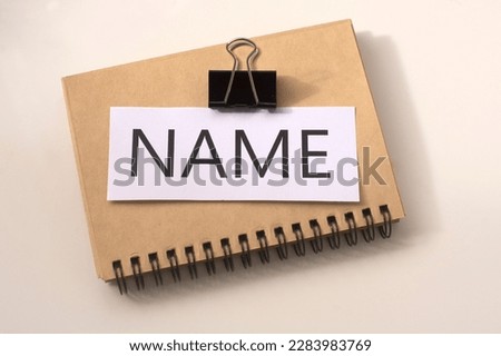NAME word, brand and naming concept Royalty-Free Stock Photo #2283983769