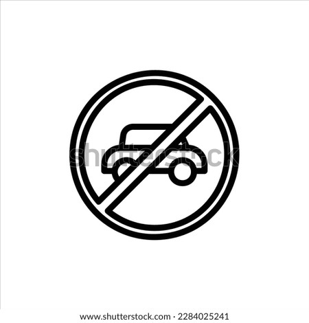 no car icon with isolated vektor and transparent background.