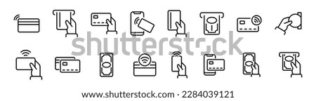 Payment icon set. Payment vector icons. Money transfer. Payment options. Finance concept icons.
 Royalty-Free Stock Photo #2284039121