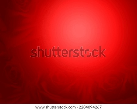 Red background image with soft red rose. for the background